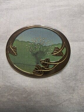 Vintage German Art Nouveau (Jugendstil) landscape Brooch By Uhlig